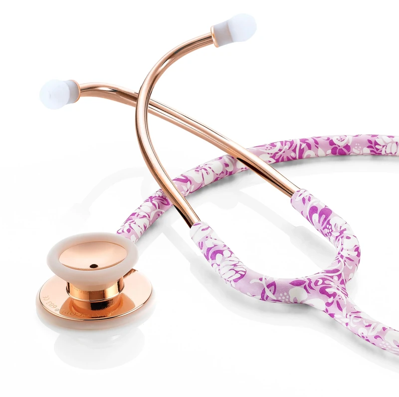 ADC Adscope 603, Stethoscope, Hibiscus & Rose Gold, Limited Edition