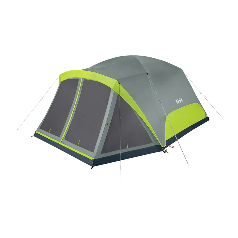 Coleman Skydome 8 Person Camping Tent with Screen Room - Rock Grey