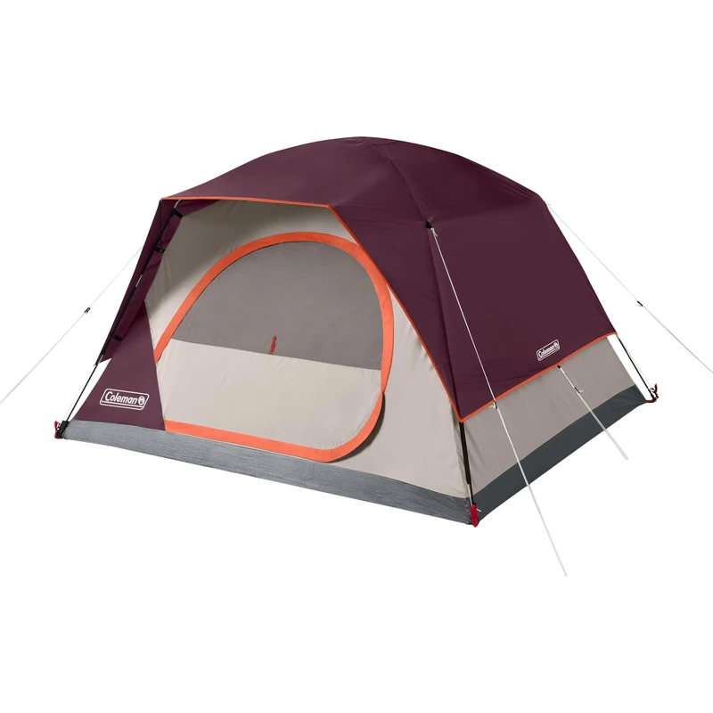 Coleman Skydome 4-Person Tent, BlackBerry - Image 1