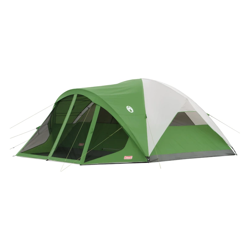 Coleman Evanston 8-Person Tent with Screen Porch, Weatherproof Tent Sets Up in 15 Mins, Included Rainfly & Carry Bag