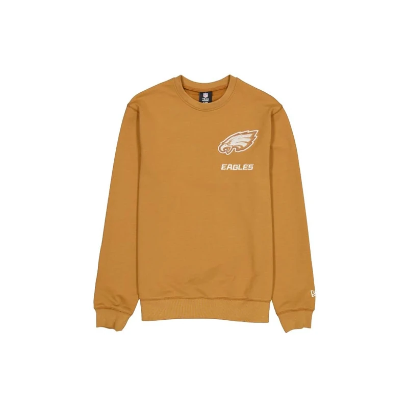 Philadelphia Eagles Unisex Nfl Logo Select Crew Neck Light Bronze Sweater, Light Bronze, M EU