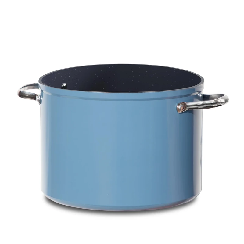 Nuwave Healthy Duralon Blue Ceramic Nonstick 7,5L Stockpot, Diamond Infused Scratch-Resistant, PFAS Free, Dishwasher & Oven Safe, Induction Ready & Evenly Heats, Stay-Cool Handle