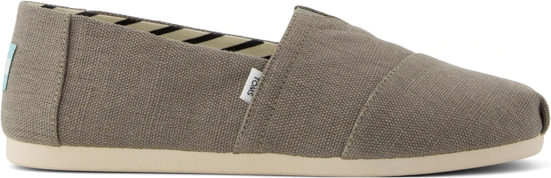 TOMS Alpargata Canvas Slip-On Shoes for Effortless Style and Comfort, Supporting Mental Health Initiatives