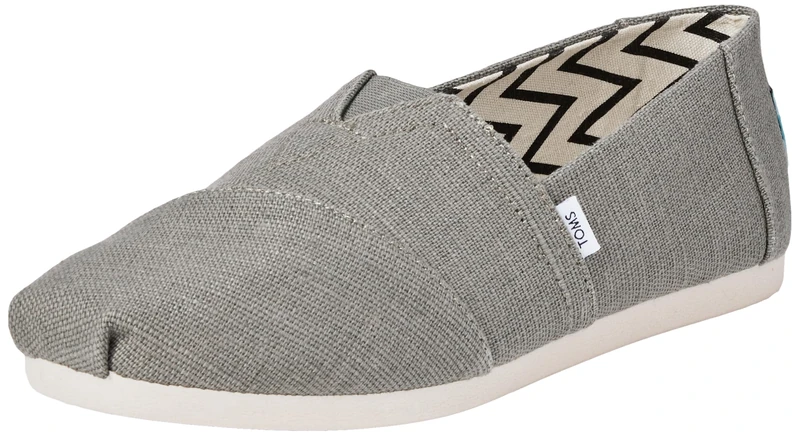 TOMS Women's Classic Alpargata Slip-On Shoes - Comfortable Supportive Slip-Ons for Wide Fit
