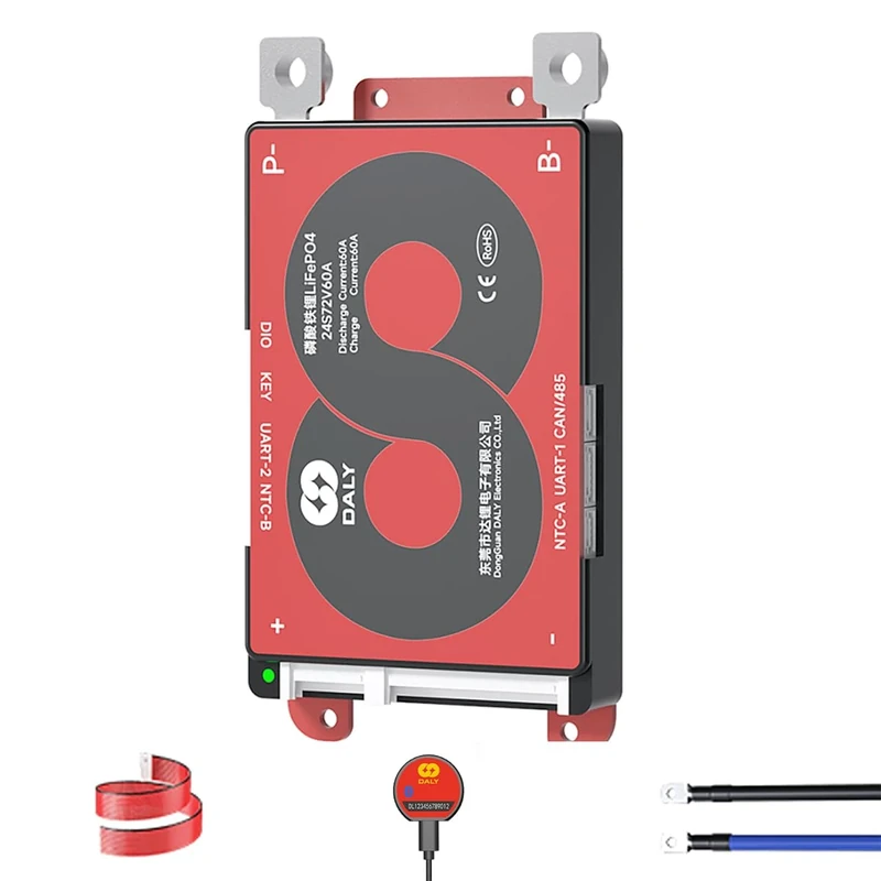 LiFePO4 BMS 4S 12V 100A Lithium Iron Phosphate Battery Cell 3.2V Management System Protection Circuit PCB Board,with Bluetooth Module
