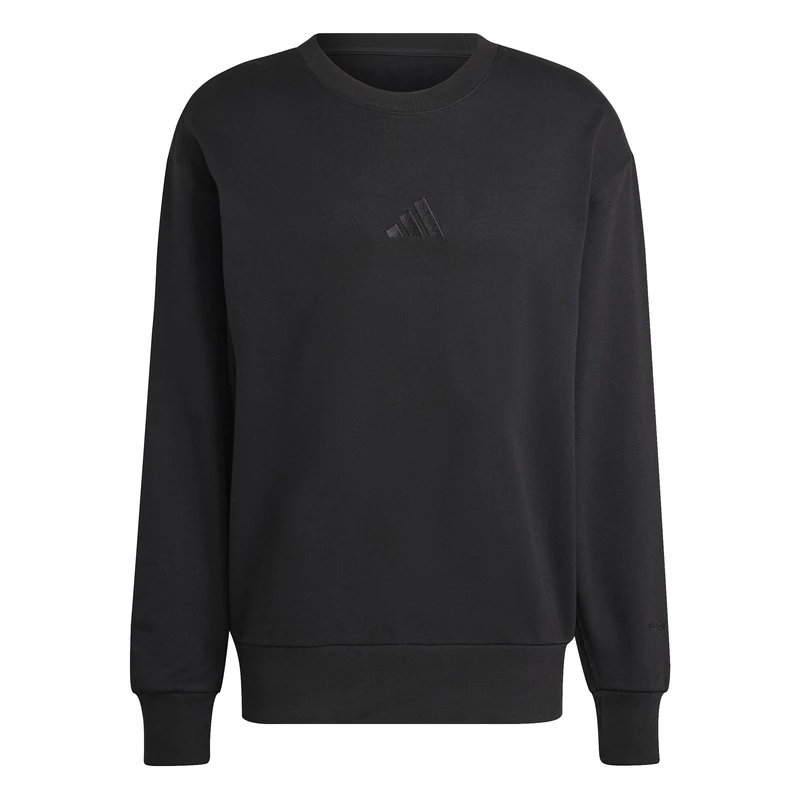 adidas Men's ALL SZN FRENCH TERRY CREW, black, L
