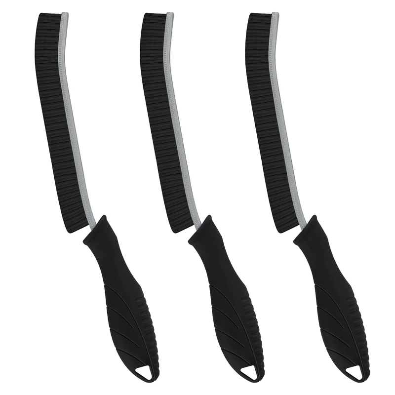 FOOGWEE Cleaning Brush - Hard Bristle Crevice Cleaning Brush - Easy Living Magic Brush - Grout Cleaning Brushes for Difficult Places to Reach, such as Window Track Bathroom Gap Kitchen Groove (3 PCS)