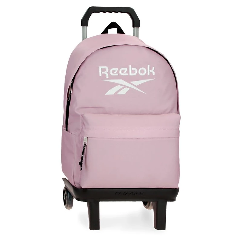 Reebok Boston School Backpack with Trolley, Pink, 31 x 44 x 17.5 cm, Polyester by Joumma Bags