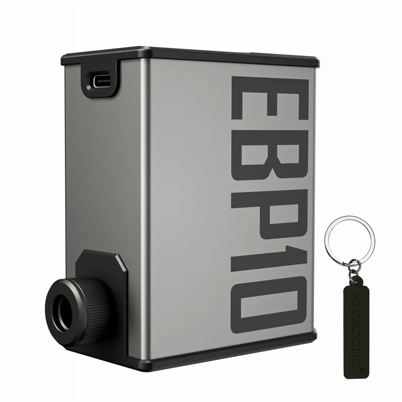 NITECORE EBP10 Portable Electric Bike Pump with Gauge and Presta and Schrader Valve Max 144 PSI