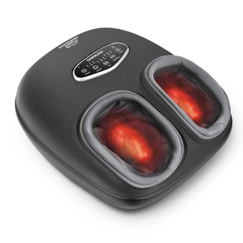 Snailax Foot Massager with Heat, Shiatsu Electric Massagers, 4D Deep Kneading Compression Vibration Foot Massagers Machine for Plantar Fasciitis, Neuropathy, Gifts for Men, Women