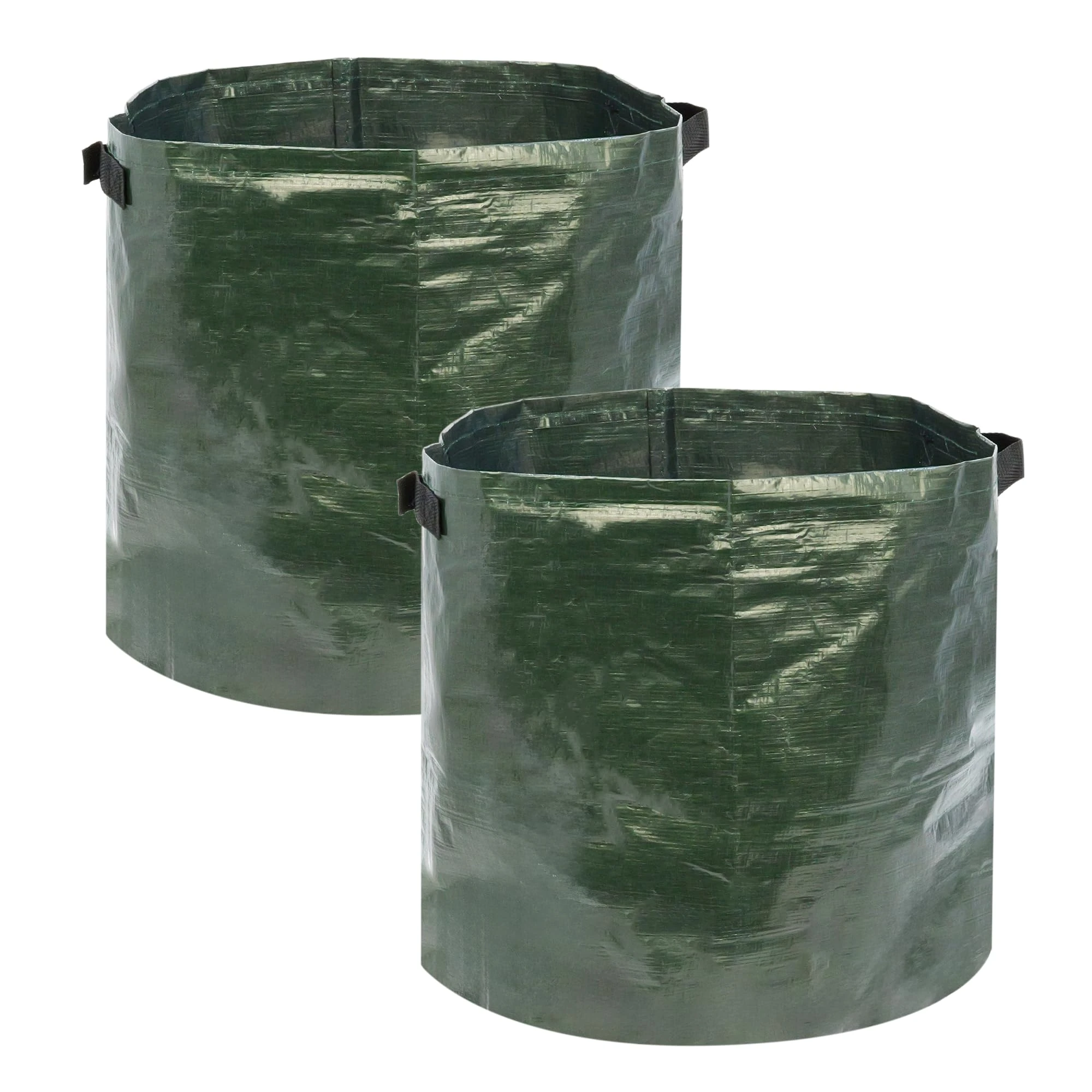 2 Large Potato Planter Grow Bags - 42 Litre Capacity, Heavy Duty, Water Resistant, Vegetable Planter Ideal for Potatoes, Mushrooms, Fruits, Root Veg, with Drainage Holes and Carry Handles, Green