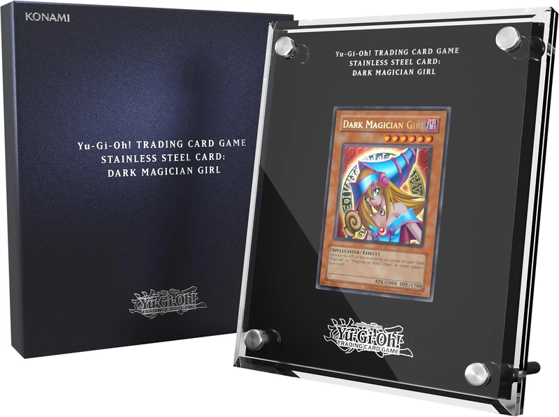 Konami Yu-Gi-Oh! TRADING CARD GAME Stainless Steel Card: Dark Magician Girl (Amazon Exclusive)