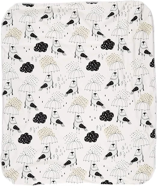 IGI Natur Babybekleidung Organic Crawling Blanket 85 x 100 cm GOTS Certified Rain Birds