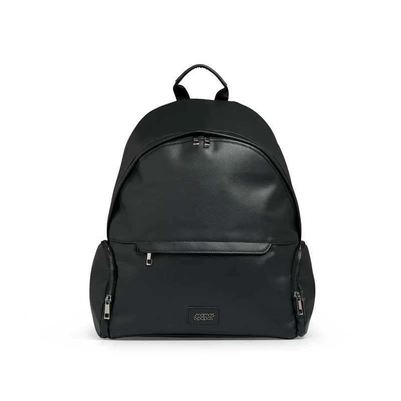 Mamas & Papas Ocarro Luxe Backpack Baby Nappy Changing Bag inc Bottle Holder and Changing Mat - Black