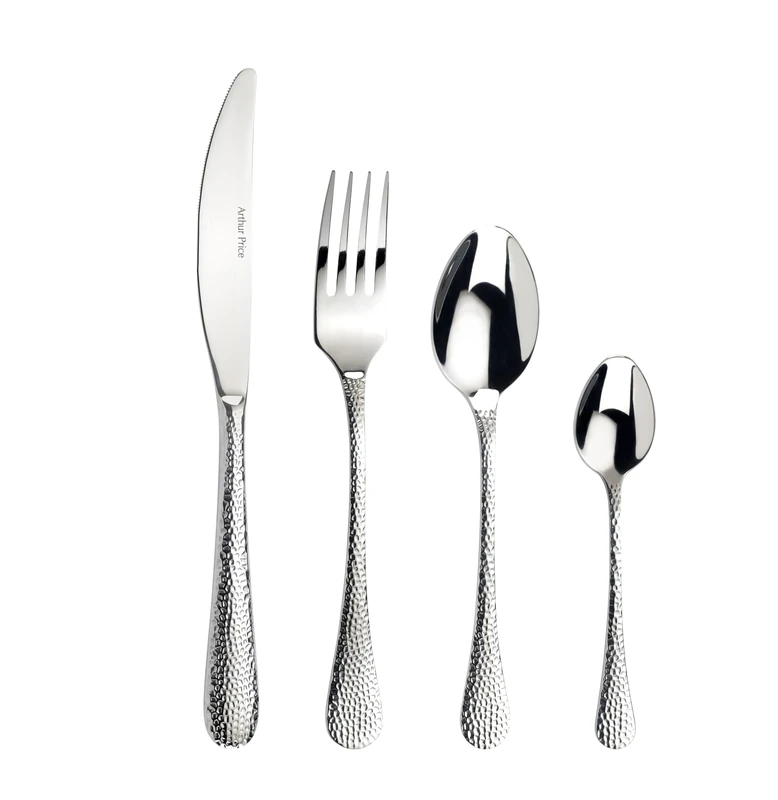 Arthur Price ZAVA3201 Avalon 32 Piece 8 Person Cutlery Set, Stainless Steel, Silver