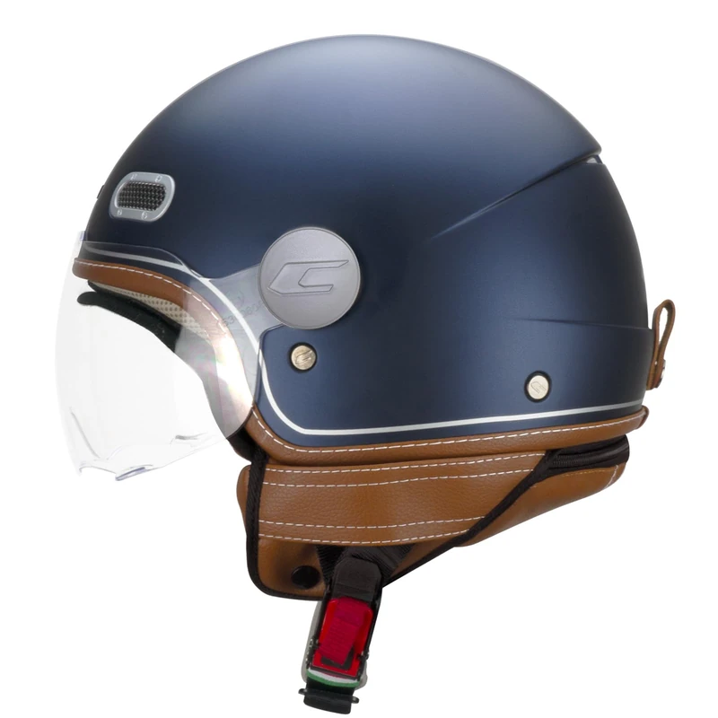 CGM Open Face Helmet, 191V PIX Vintage Blue Silver Matte Moulded, L (57cm)