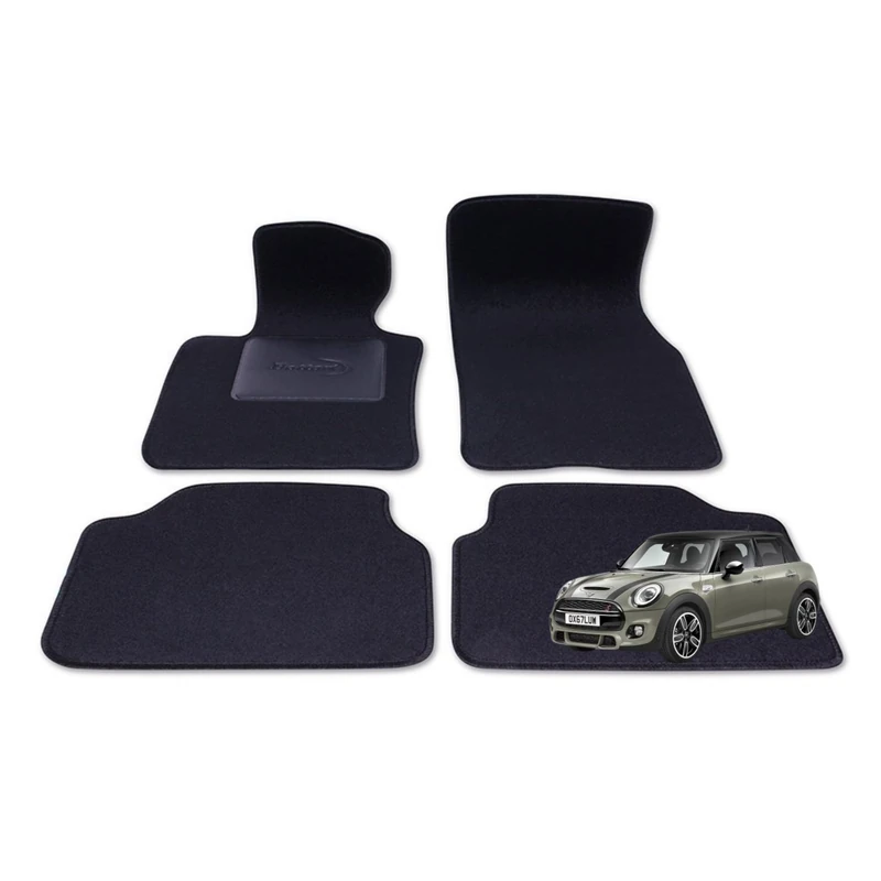 Bottari 39165 Car Mat Set for Mini 3/5P from 2014 to 2024, Made in Carpet, 4 Pieces - Image 1