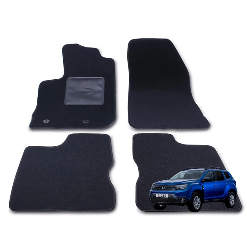 Bottari 39187 Car Mat Set for Dacia Duster from 2021 to Present, Made in Carpet, 4 Pieces - Image 1