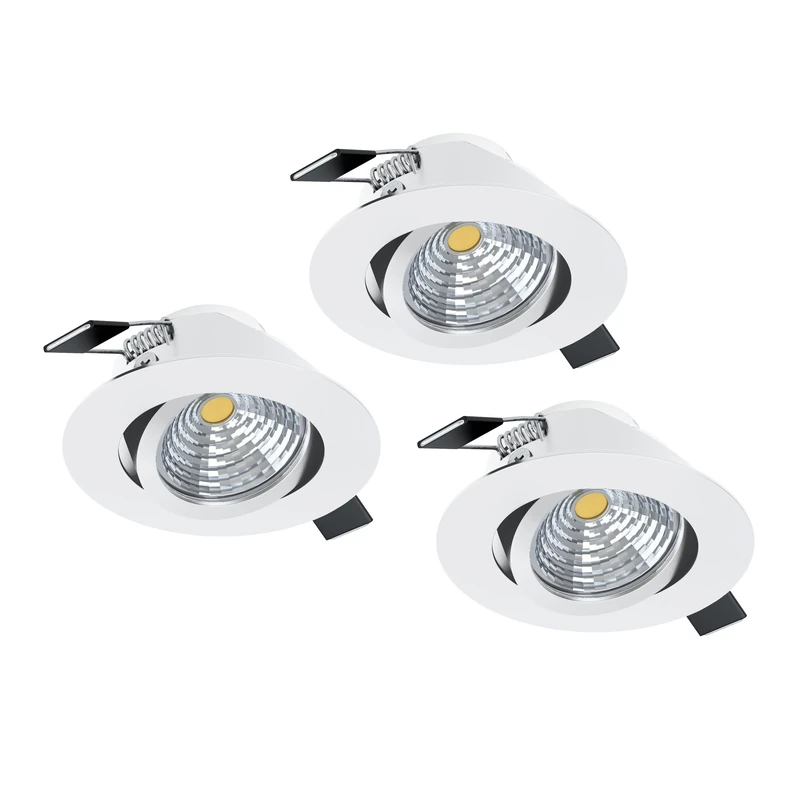 Eglo Set of 3 LED recessed spotlights Saliceto