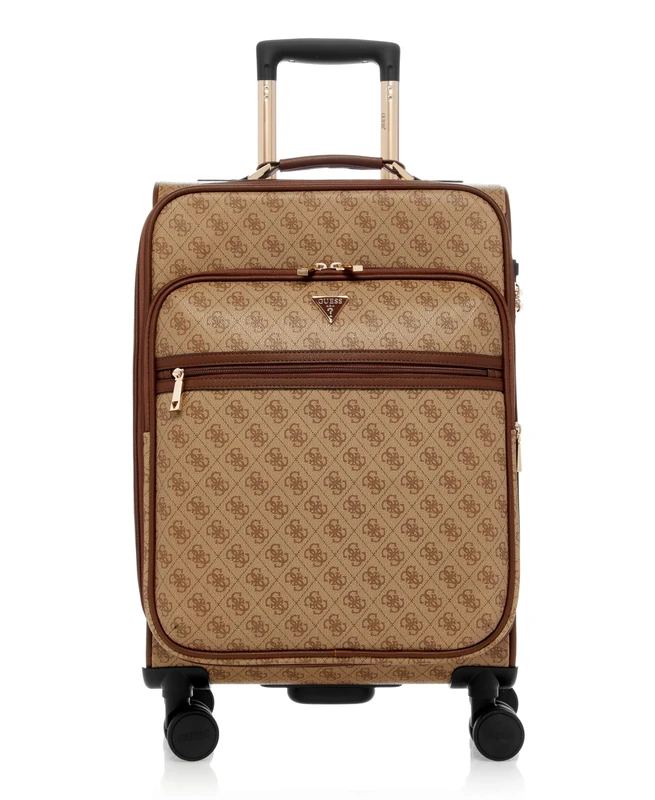 GUESS Norom Bd 20" 8-Wheel Suitcase, Latte Logo, Carry-On 20-Inch, Norom Bd 20" 8-Wheel Suitcase - Image 1