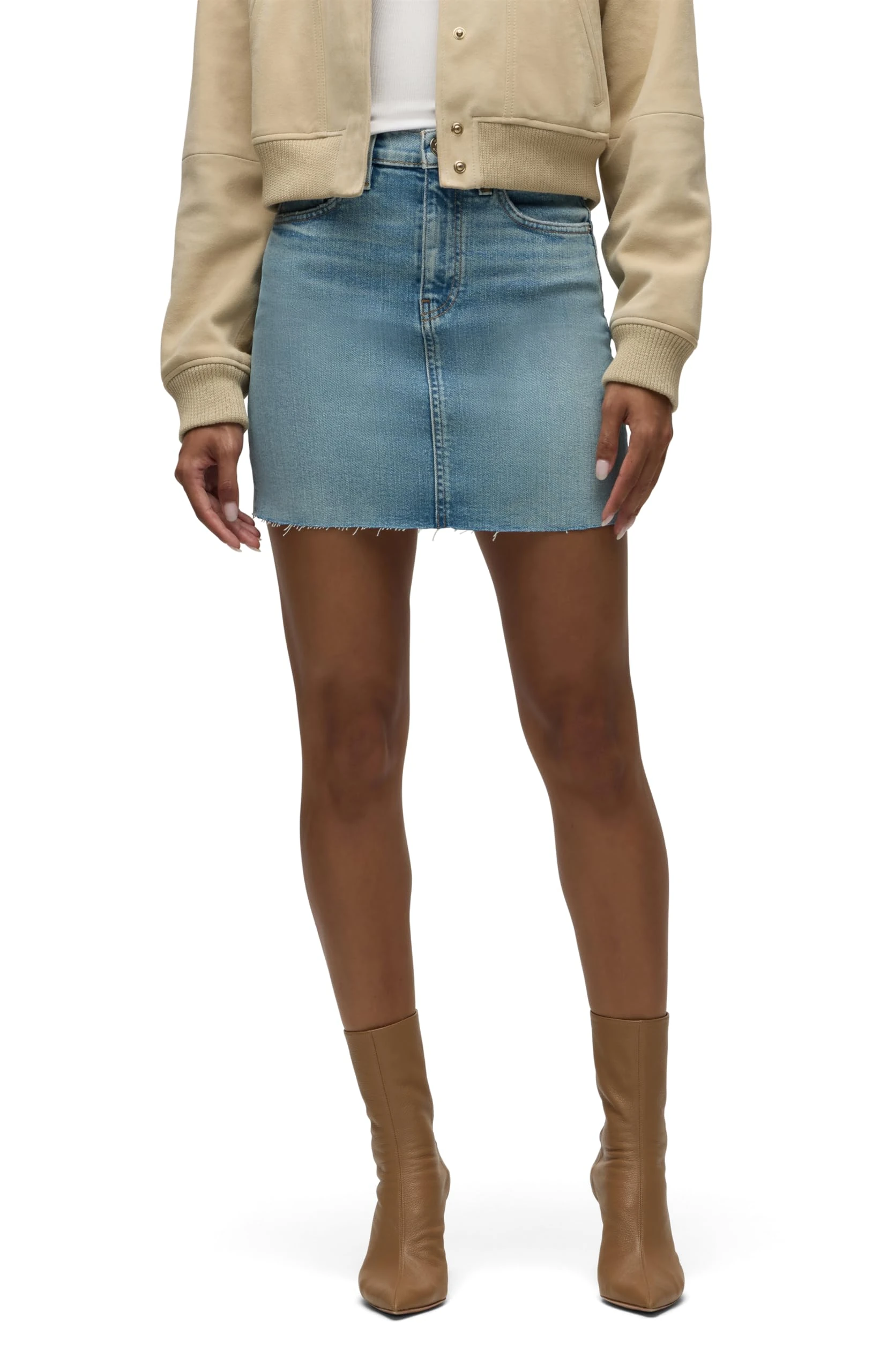 HUDSON Women's Viper Mini Skirt, Aviator, 25