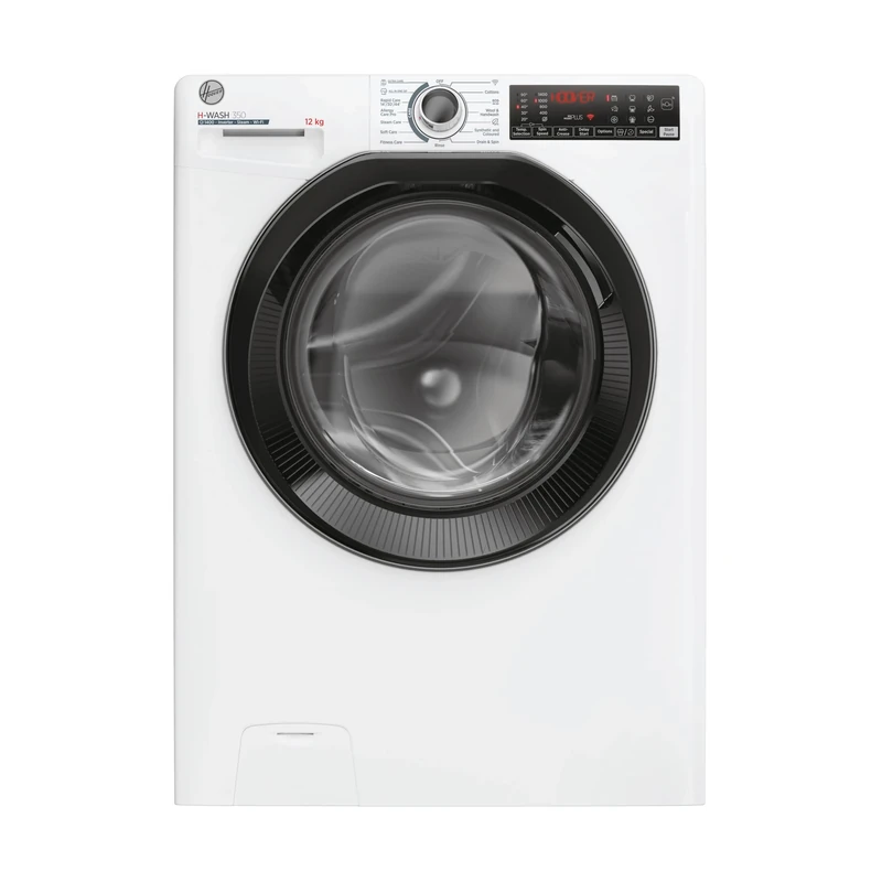 Hoover H-WASH 350 12kg Freestanding Washing Machine, 1400 RPM, A Rated, ECO-Power Inverter Motor, hOn App, 60 Programmes, Eco Doser, Power Care System, White, 60x68x85 cm - H3WPS4126TAMB580
