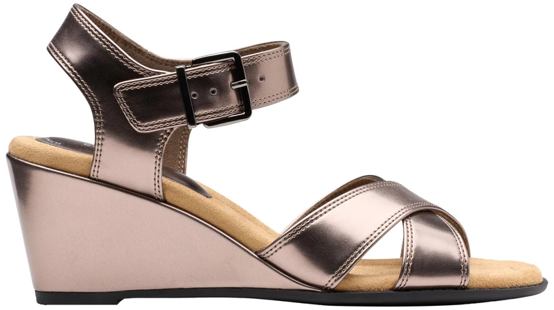 Clarks Emmalae Iris Womens Gun Metal, 5.5