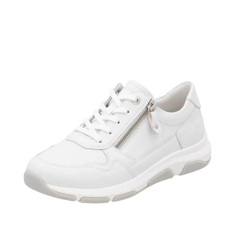 Remonte Women's Low-Top Trainers D1S03, Women's Low Shoes, Loose Insole, White 82, 42 EU