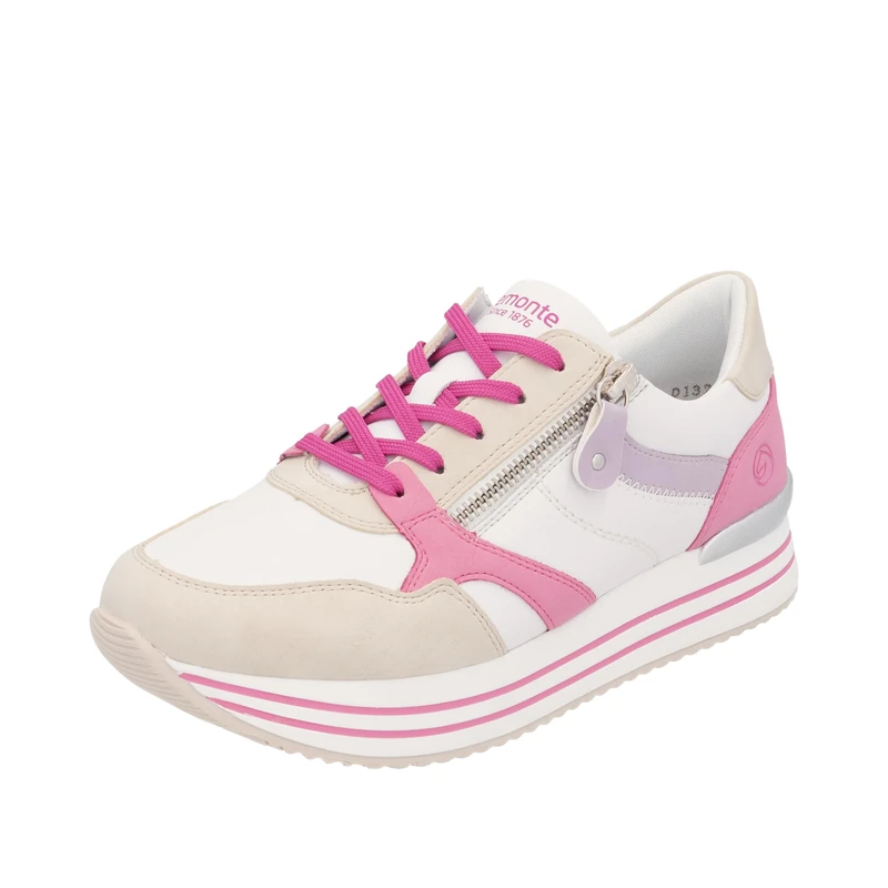 Remonte Women's D1323 Low Trainers, White 83, 7.5 UK