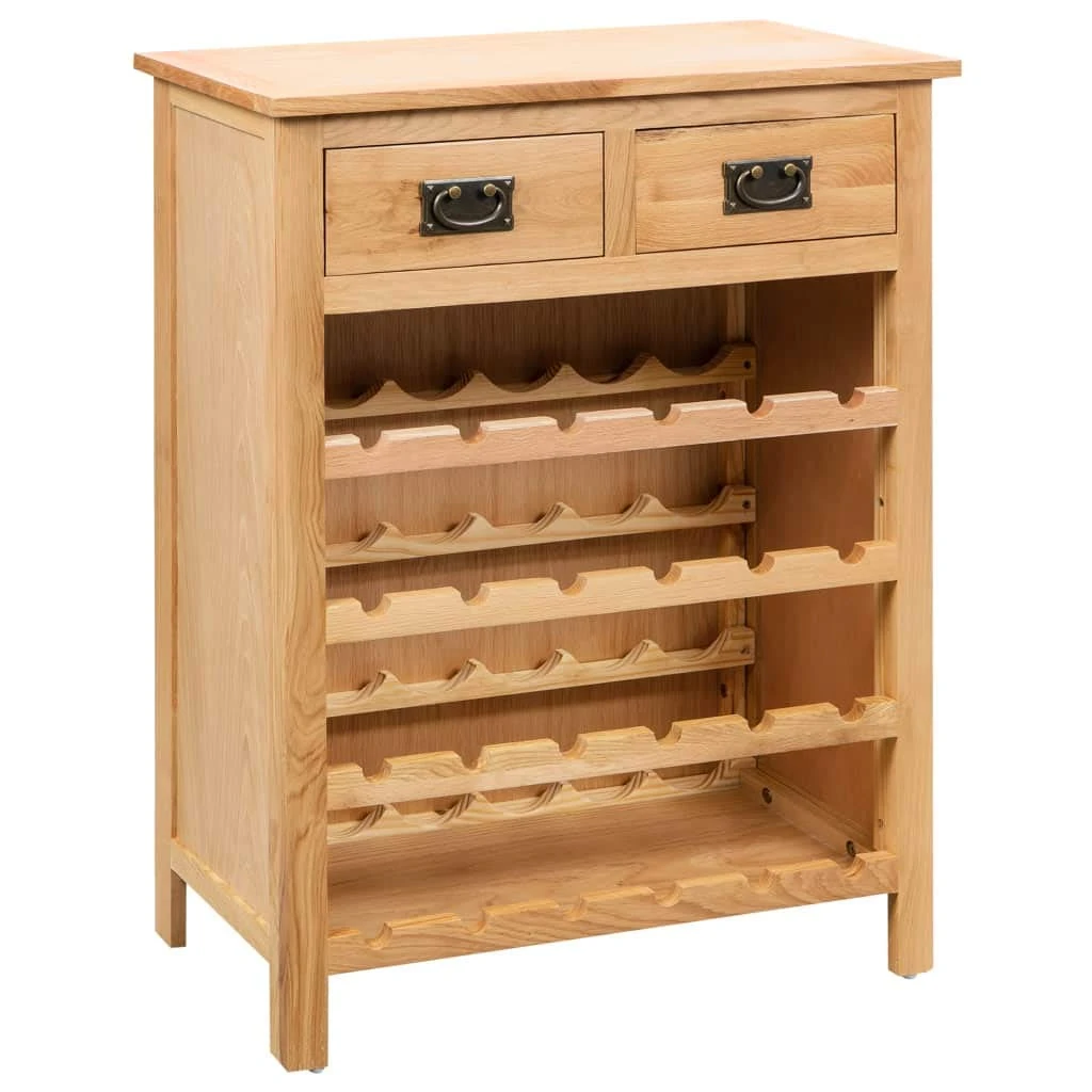 wine rack Wooden wine cabinet | Wine rack cabinet | Wine rack sideboard with drawers, oak 72x32x90 cm