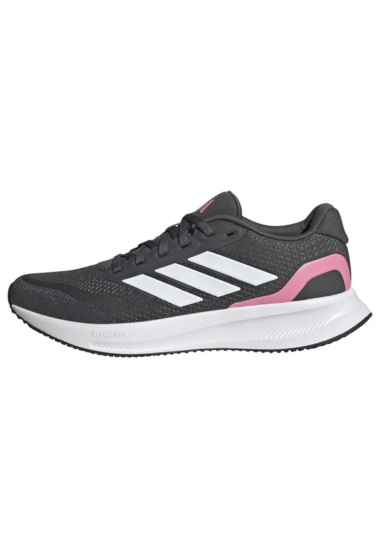 adidas Women's Runfalcon 5 Running Shoes, Grey six/FTWR White/Bliss Pink, 4 UK