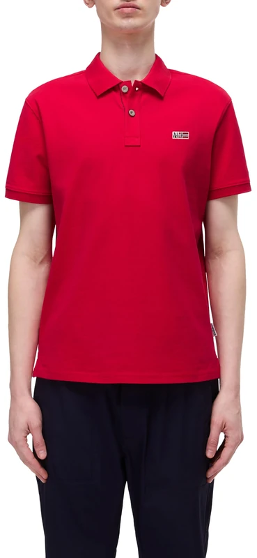 Napapijri Eruggy Short Sleeve Polo Shirt Red
