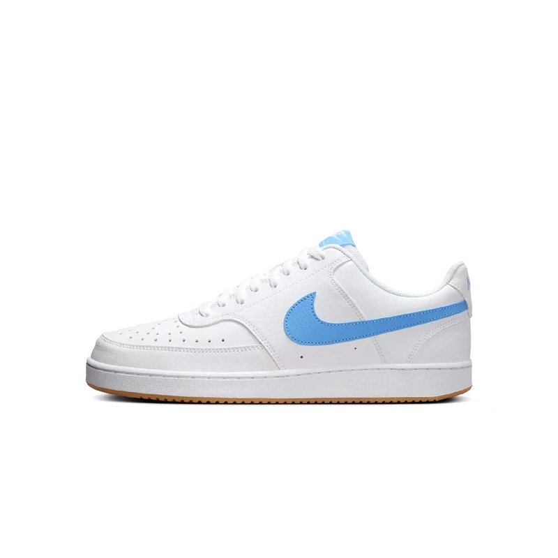 Nike Men's Court Vision Low Next Nature Sneaker, White/University Blue/Gum Yell, 11