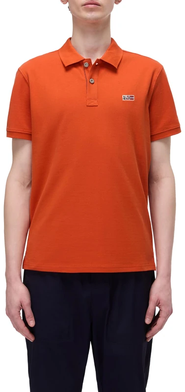 Napapijri Eruggy Short Sleeve Polo Shirt Orange