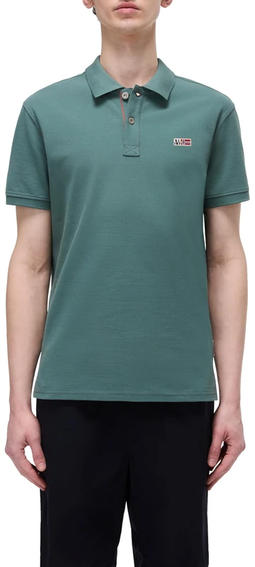 Napapijri Eruggy Short Sleeve Polo Shirt Green