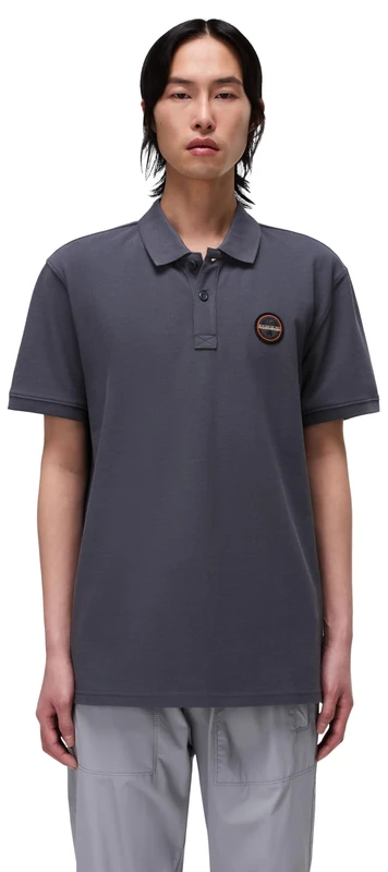Napapijri Epy Short Sleeve Polo Shirt Dark Grey