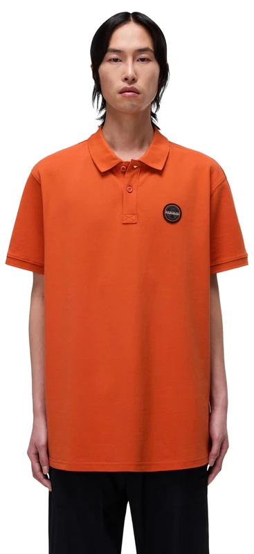 Napapijri Epy Short Sleeve Polo Shirt Orange