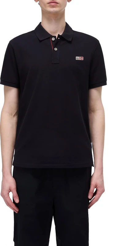 Napapijri Eruggy Short Sleeve Polo Shirt Black