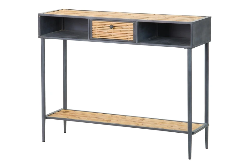 Adda Home Console, Metal/Bamboo, 100X32X81 CM