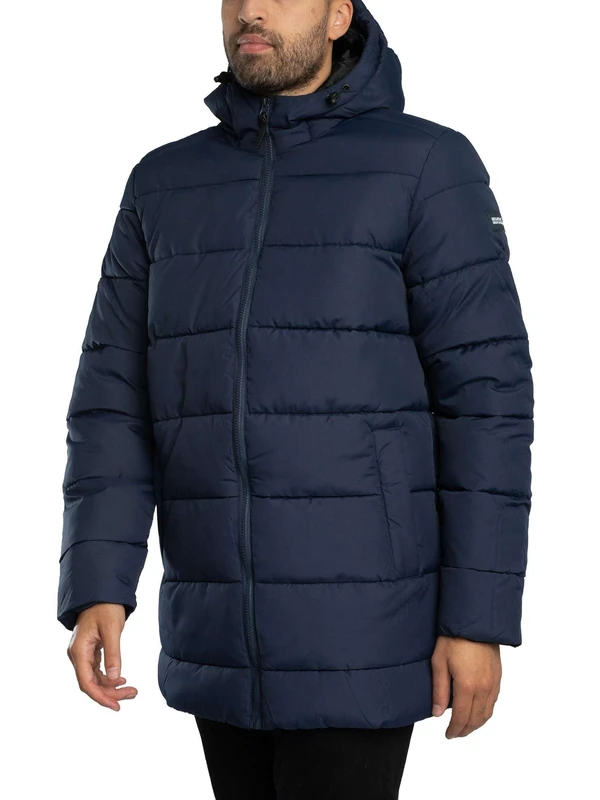 Regatta Mens Lakiver Full Zip Padded Jacket with Hood, Water Repellent & High Feather Free Insulation - Perfect for Outdoors, Walking, Hiking & Camping
