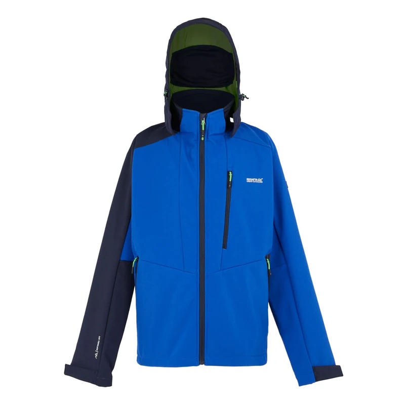 Regatta Mens Hewitts X Full Zip Hooded Softshell Jacket, Waterproof, Windproof, Stretchable & Detachable Hood - Perfect for Outdoors, Walking, Hiking & Camping