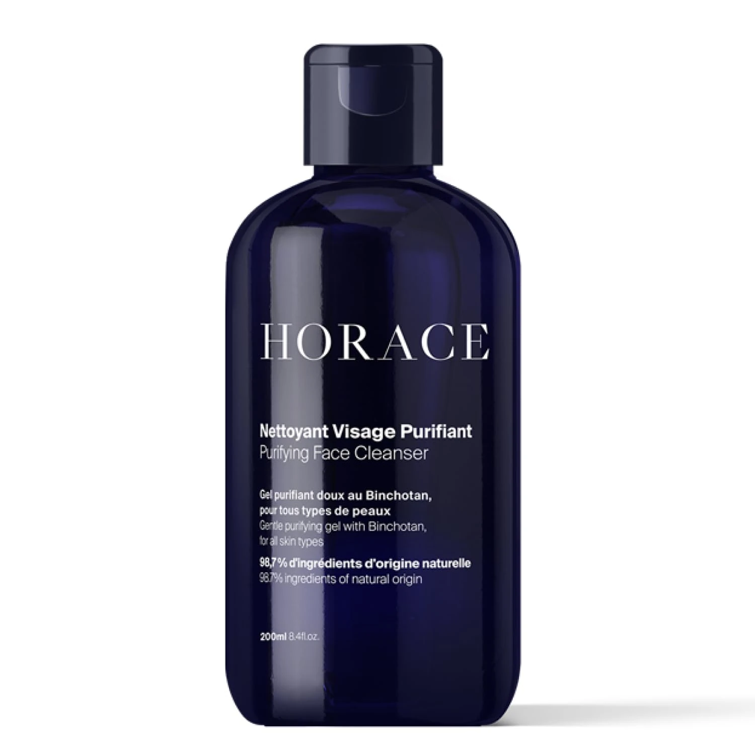 HORACE Face Cleanser for Men - Purifying Gel Against Excess Sebum - Gentle Skincare for All Skin Types - Unscented, 200 ml
