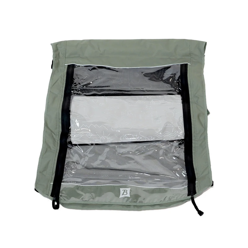 Burley Replacement Trailer Cover, Sage Green/Charcoal Grey, D'lite X - Double (2019-Current)
