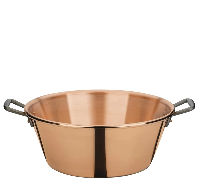 Spring CULINOX Jam Pot | Copper Preserving Pot | Excellent Heat Conduction | Preserving Jam and Jelly | Diameter 40 cm | Wall Thickness 1.7 mm | Capacity 12 L | Height 16.5 cm