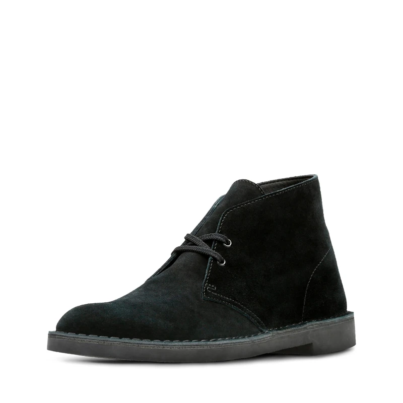 Clarks - Mens Bushacre 2 Low Boot, Color Black Suede, Size: 9.5 UK Wide