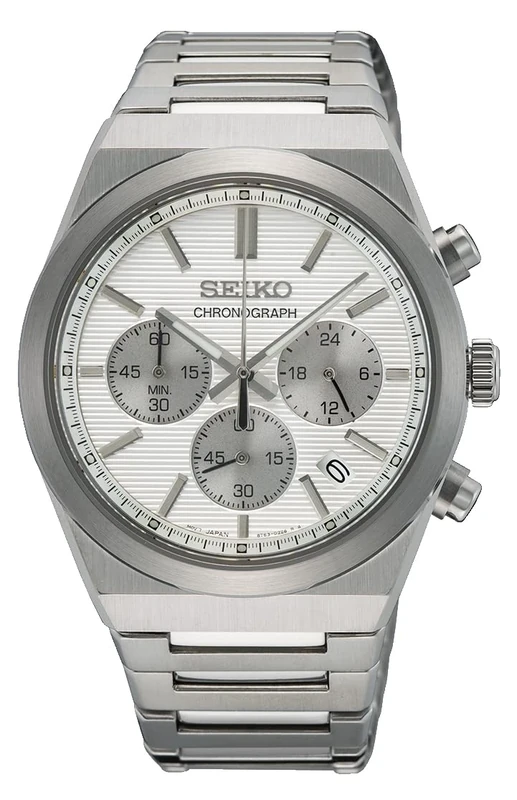 Seiko Men Analog Quarz Watch with Stainless Steel Strap SSB451P1