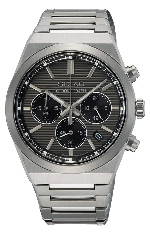 Seiko Analogue Quartz, Gray, Classic, Dress