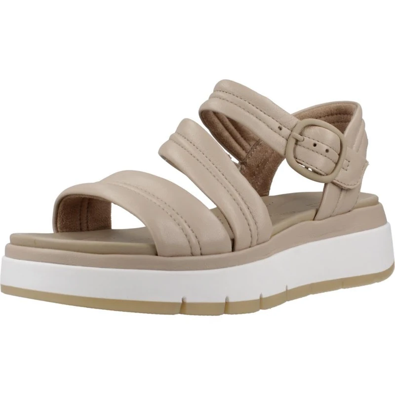 Clarks Tuscan Strap Womens Sand Leather, 7