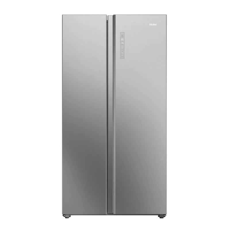 Haier HSW79F18ANMM American Style Fridge Freezer SBS 90 Series 7, Silver, A Rated