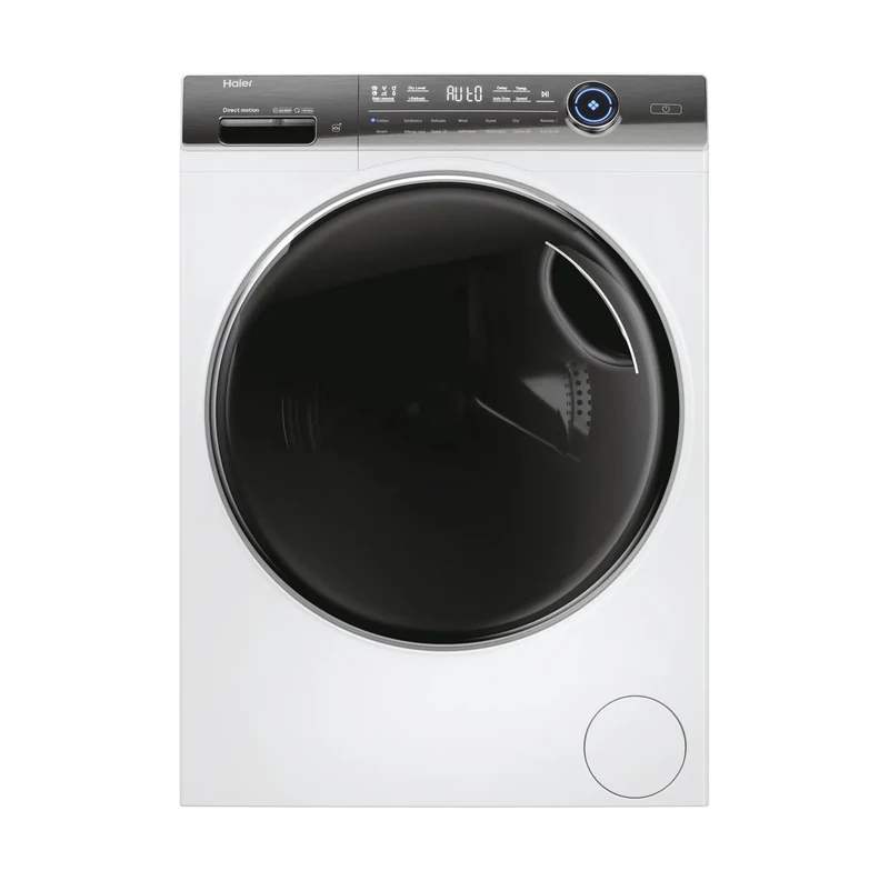 Haier I-Pro Series 7 Plus HWD100-BD14979NU1 Freestanding Washer Dryer, Max. cotton filling capacity 10 kg, 1400 RPM, Direct Motion Motor, Anti-Bacterial Treatment, White, 60x62x85 cm